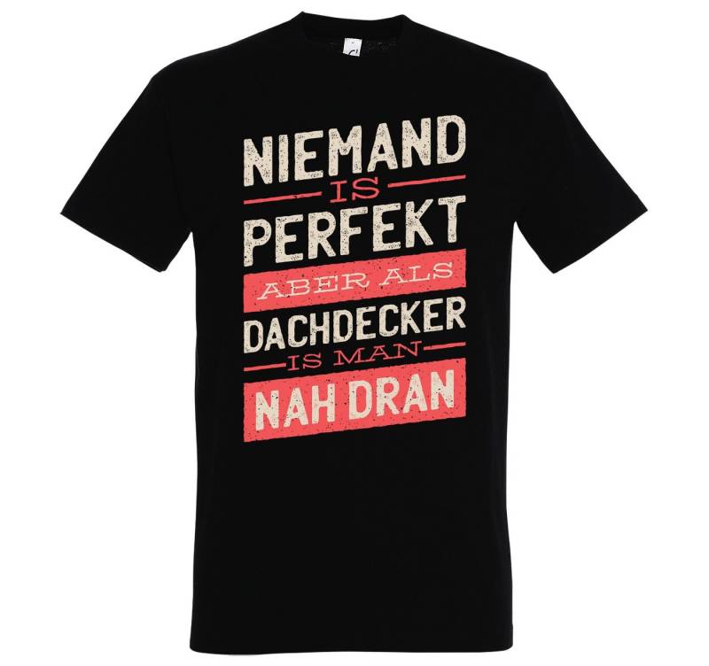 Youth Designz T-Shirt Dachdecker Herren Shirt mit lustigem Spruch Frontprint von Youth Designz