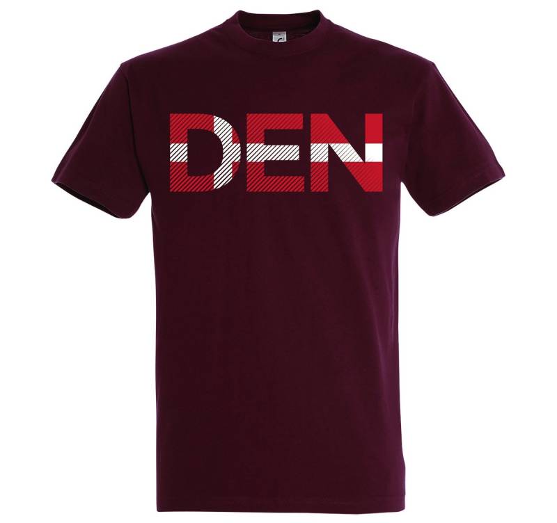 Youth Designz T-Shirt Dänemark mit Trendigem Frontdruck von Youth Designz