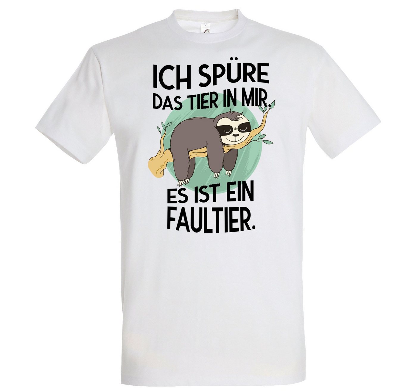 Youth Designz T-Shirt Das Tier in mir Faultier Herren T-Shirt mit lustigem Frontprint Youth Designz T-Shirt Das Tier in mir Faultier Herren T-Shirt mit lustigem Frontprint von Youth Designz