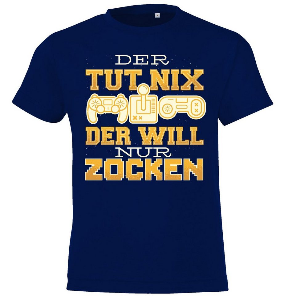 Youth Designz T-Shirt Der Tut Nix, Der Will Nur Zocken" Kinder Shirt mit trendigem Frontprint" von Youth Designz