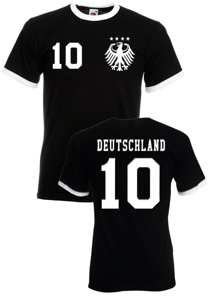 Youth Designz T-Shirt Deutschland Herren T-Shirt im Fußball Trikot Look mit trendigem Motiv von Youth Designz