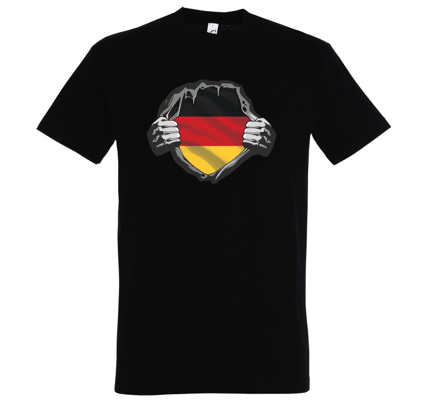 Youth Designz T-Shirt Deutschland Herz Herren T-Shirt mit trendigem Frontprint von Youth Designz