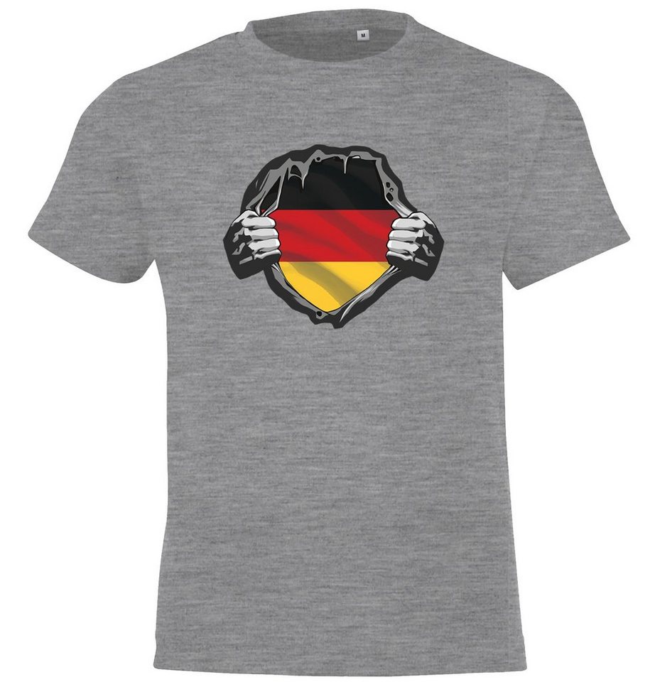 Youth Designz T-Shirt Deutschland Herz Kinder Shirt mit lustigem Frontprint von Youth Designz