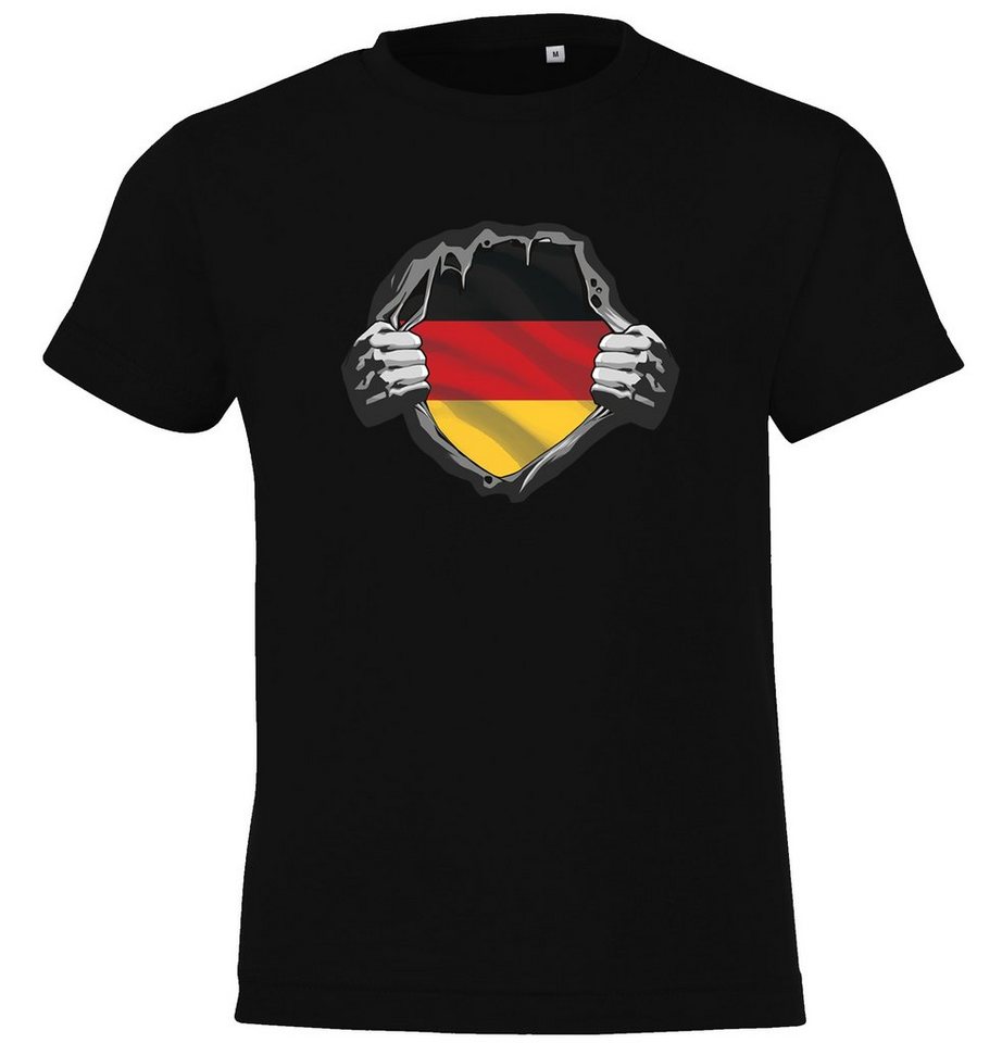 Youth Designz T-Shirt Deutschland Herz Kinder Shirt mit lustigem Frontprint von Youth Designz