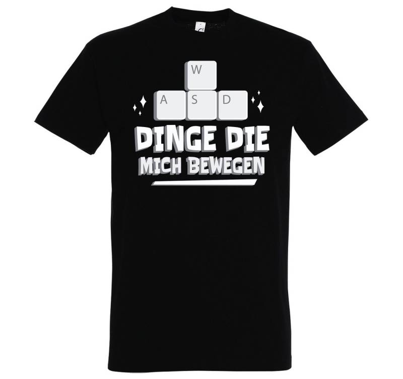 Youth Designz T-Shirt Dinge Die Mich Bewegen Herren Shirt mit lustigem Gamer Frontprint von Youth Designz