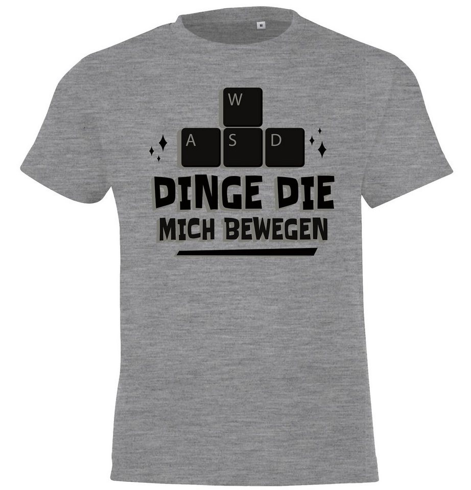 Youth Designz T-Shirt Dinge Die Mich Bewegen Kinder Shirt mit lustigem Gaming Frontprint von Youth Designz