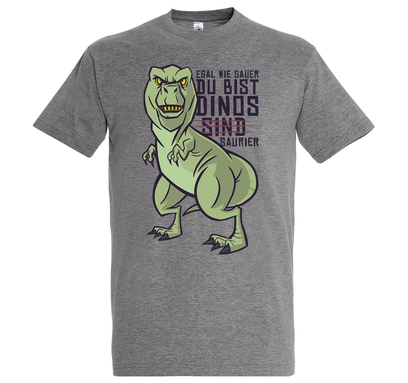 Youth Designz T-Shirt Dinos Sind Saurier" Spruch Herren Shirt mit lustigem Frontprint" von Youth Designz