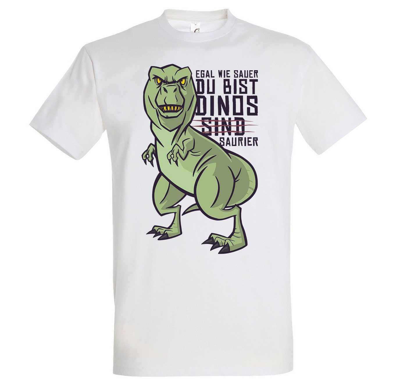 Youth Designz T-Shirt "Dinos Sind Saurier" Spruch Herren Shirt mit lustigem Frontprint Youth Designz T-Shirt "Dinos Sind Saurier" Spruch Herren Shirt mit lustigem Frontprint von Youth Designz