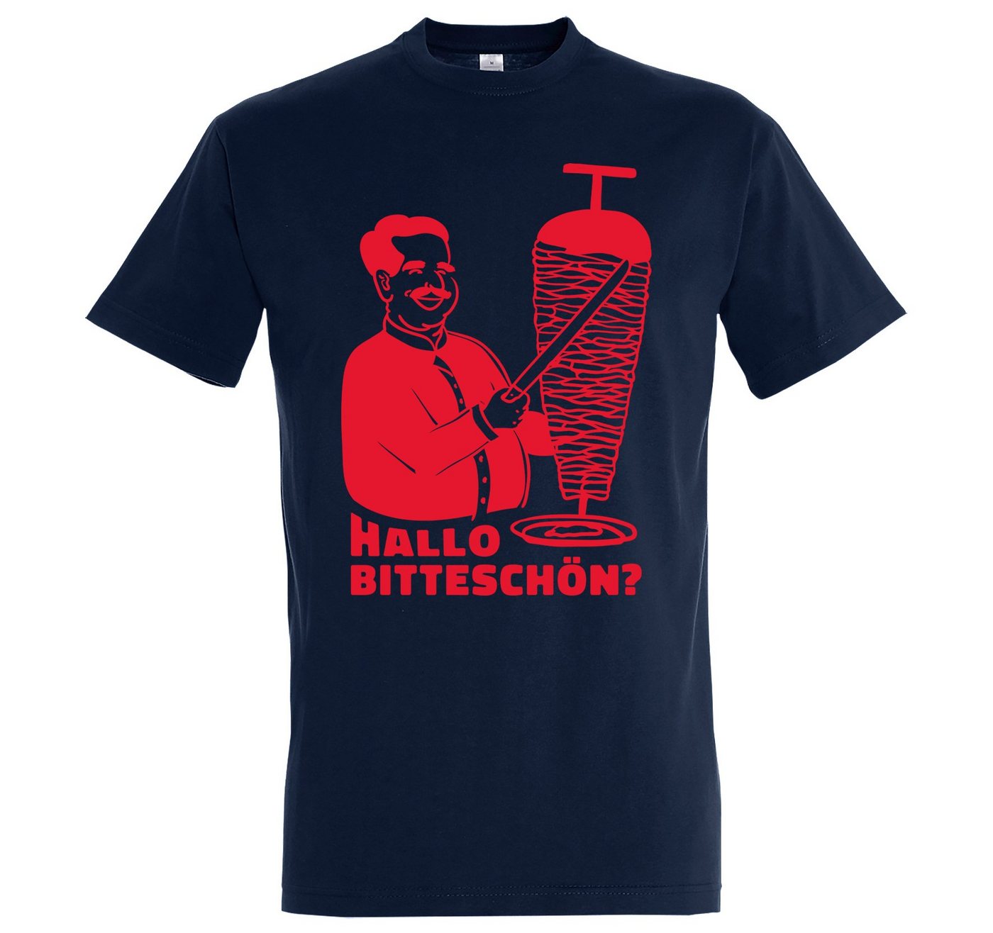 Youth Designz T-Shirt Döner Hallo Bitteschön? Herren Shirt mit lustigem Frontprint von Youth Designz