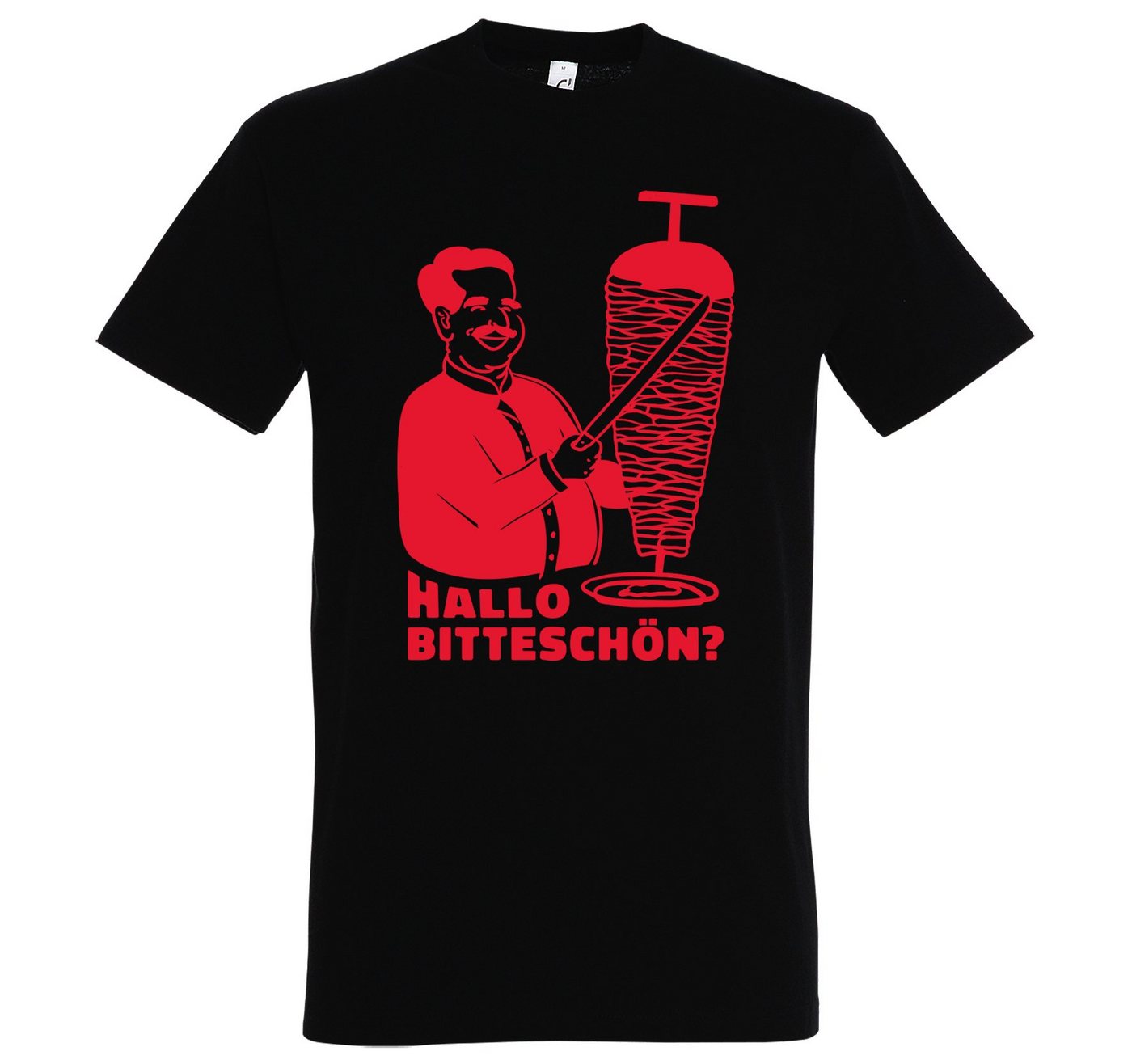 Youth Designz T-Shirt Döner Hallo Bitteschön? Herren Shirt mit lustigem Frontprint von Youth Designz