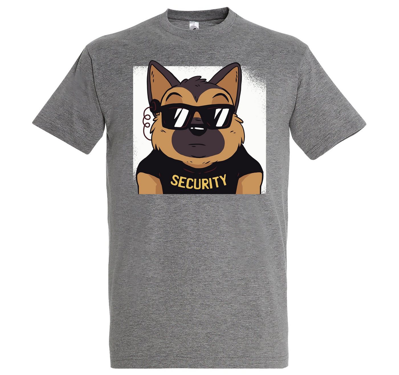 Youth Designz T-Shirt Dog Security Herren Shirt mit trendigem Frontprint von Youth Designz