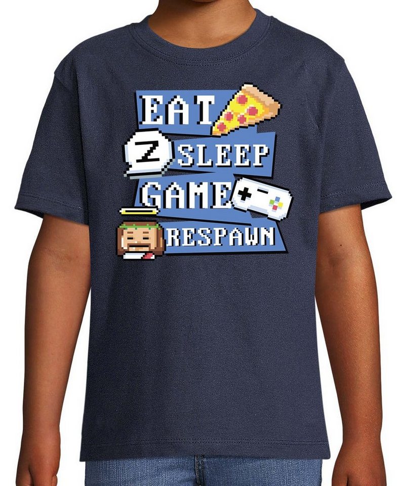 Youth Designz T-Shirt Eat, Game, Sleep, Respawn" Kinder Shirt mit trendigem Frontprint" von Youth Designz