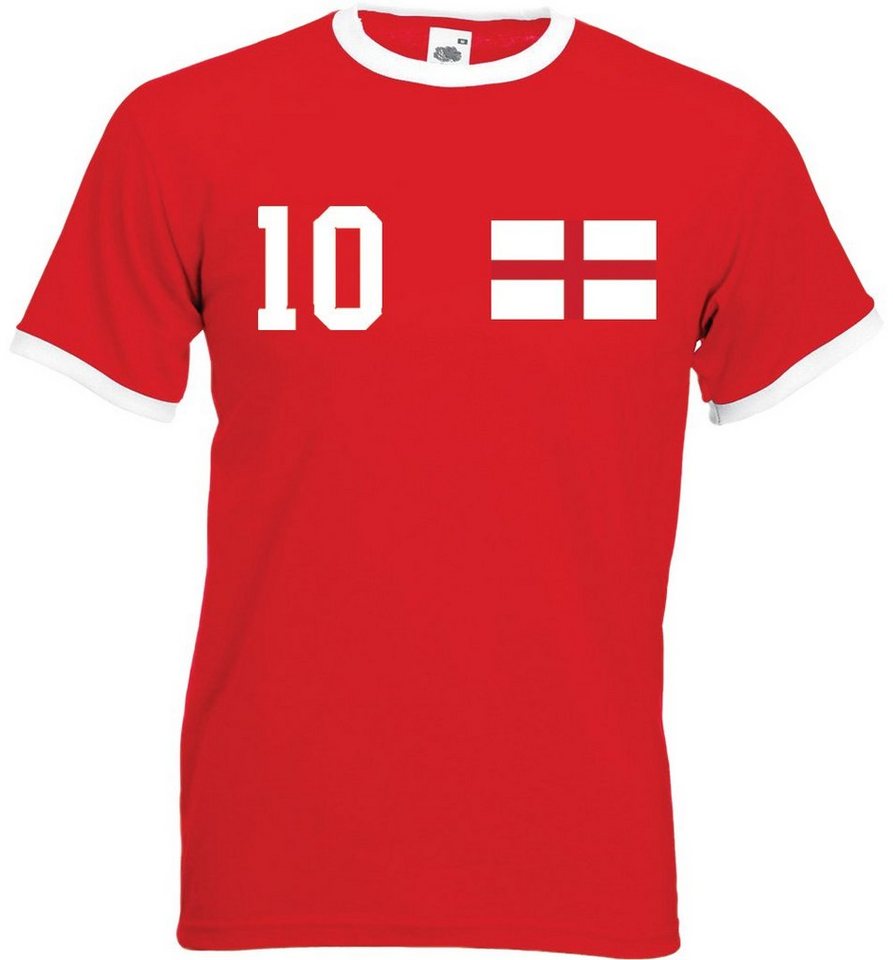 Youth Designz T-Shirt England Herren T-Shirt im Fußball Trikot Look mit trendigem Motiv von Youth Designz