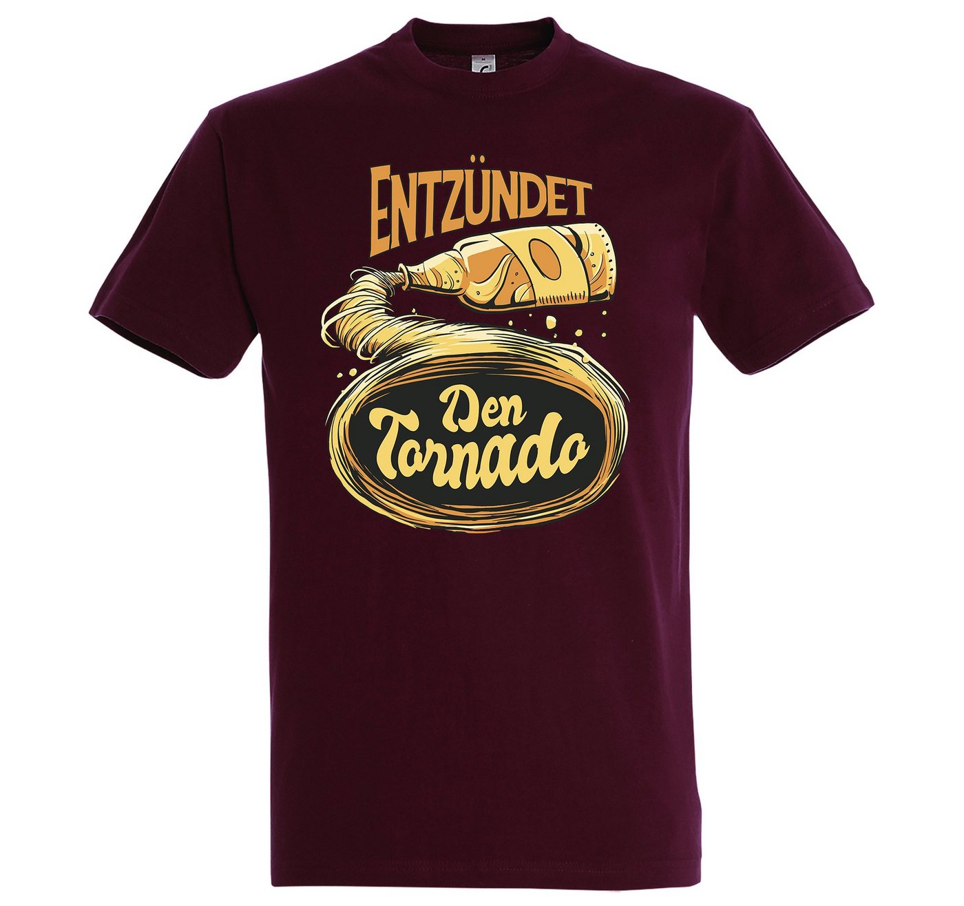 Youth Designz T-Shirt Entzündet Den Bier Tornado! Herren Shirt mit trendigem Frontprint von Youth Designz