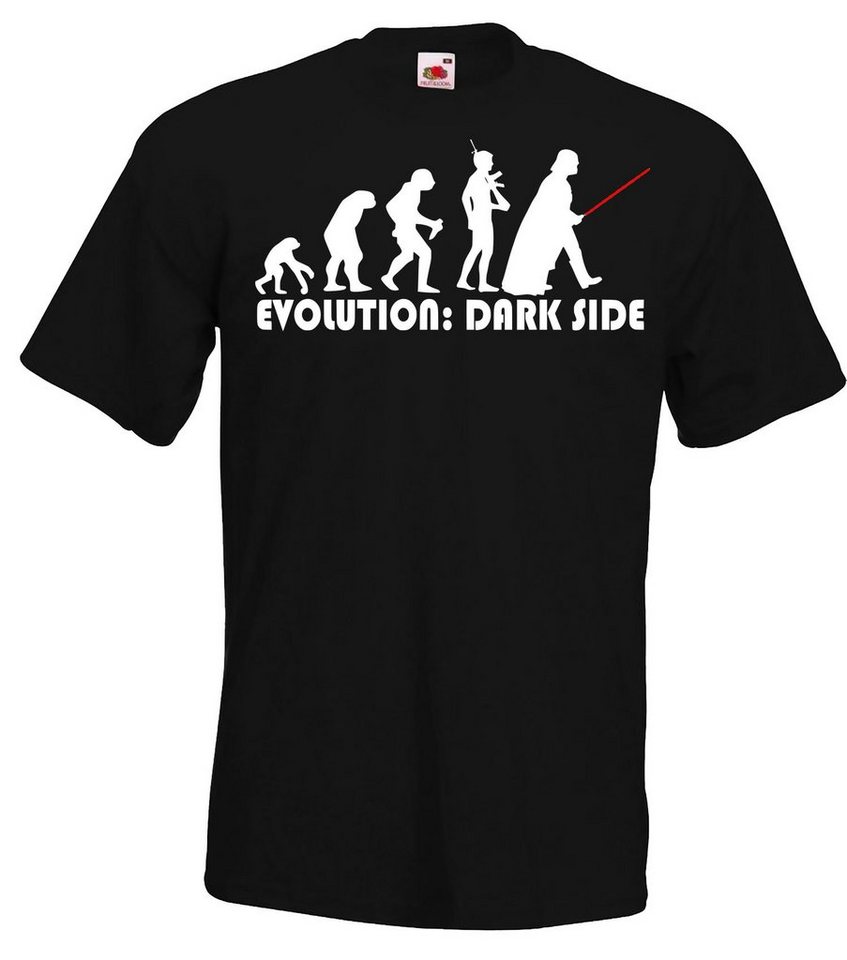 Youth Designz T-Shirt Evolution Dark Side Herren Fun T-Shirt von Youth Designz