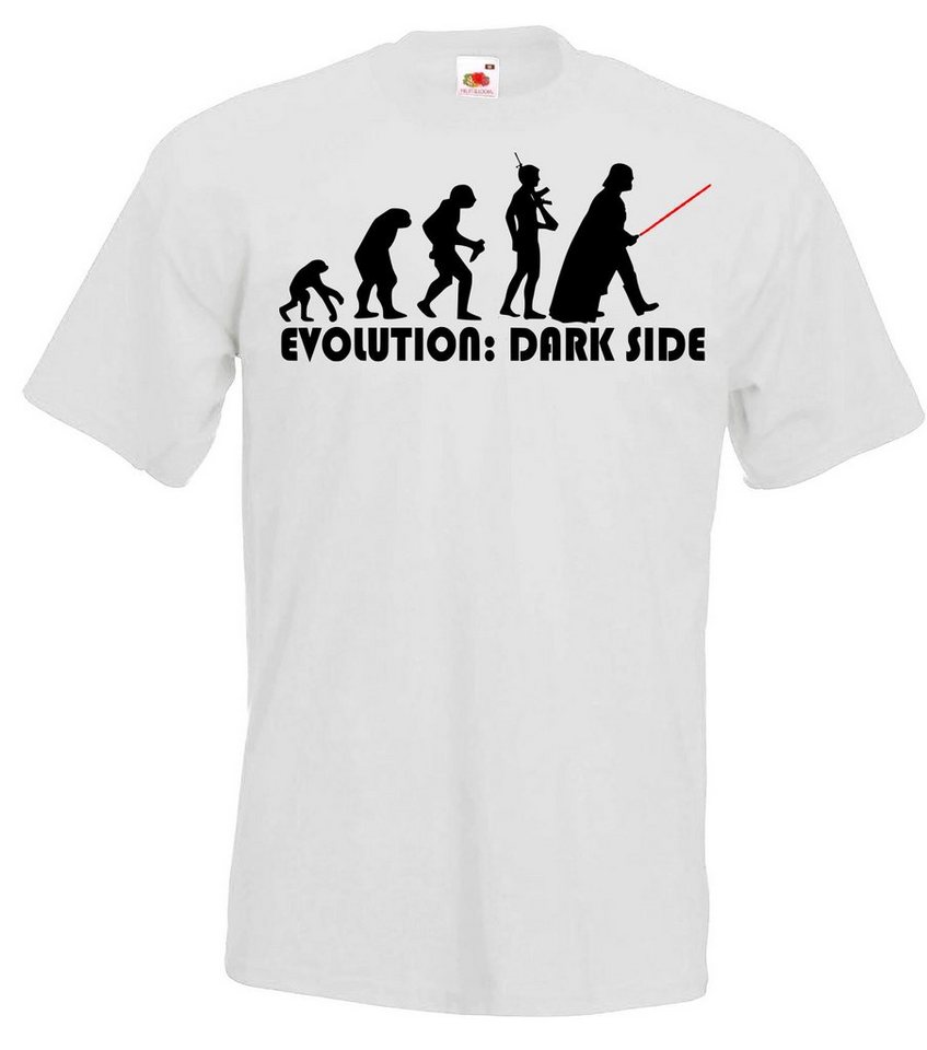 Youth Designz T-Shirt Evolution Dark Side Herren Fun T-Shirt von Youth Designz