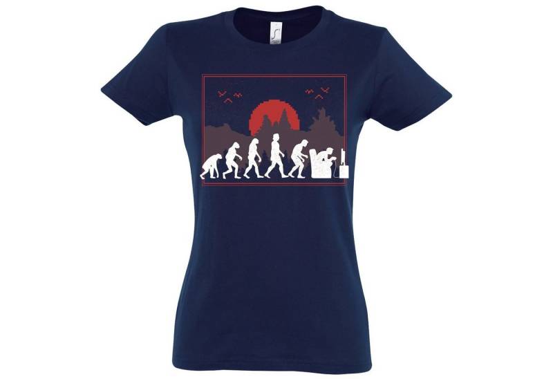 Youth Designz T-Shirt Evolution Gaming Damen Shirt mit lustigem Frontprint von Youth Designz