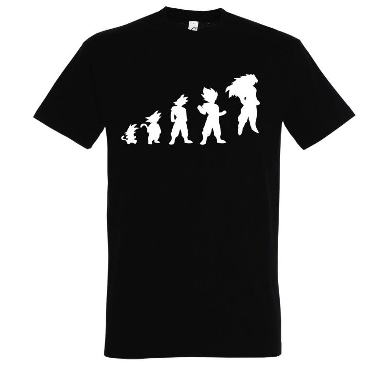 Youth Designz T-Shirt Evolution Goku Herren Shirt mit trendigem Frontprint von Youth Designz
