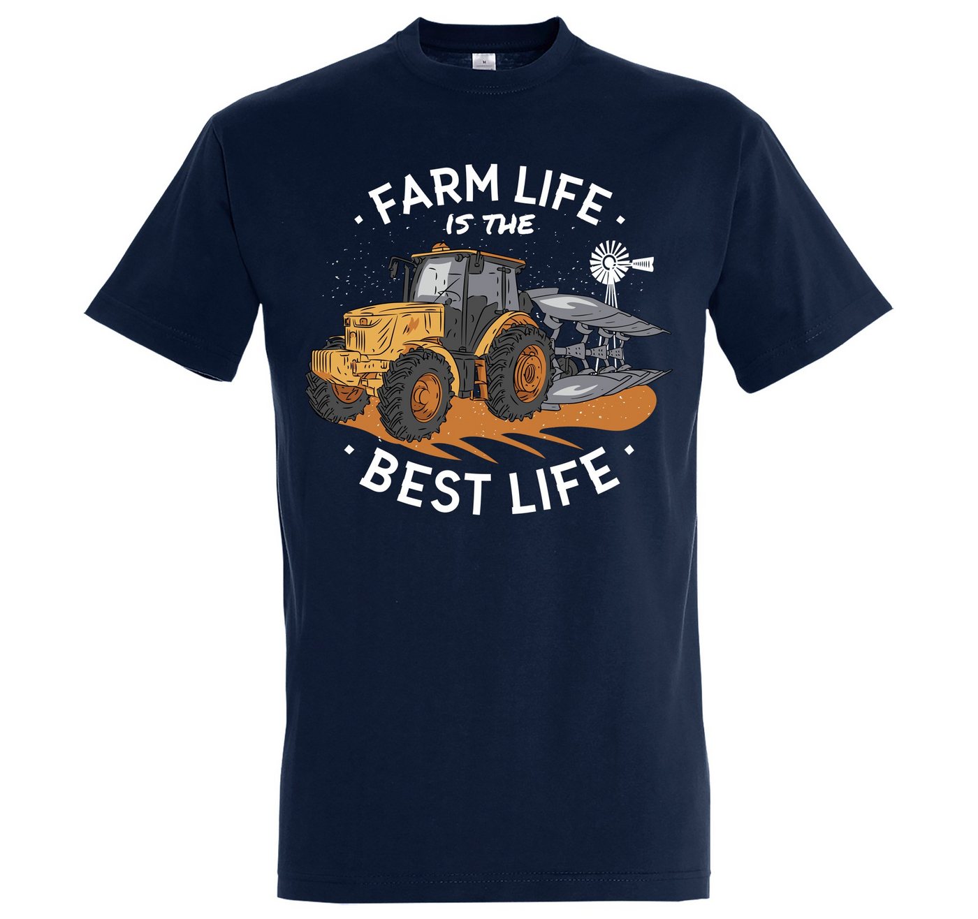 Youth Designz T-Shirt Farm Is The Best Life Herren Shirt mit lustigem Frontprint von Youth Designz