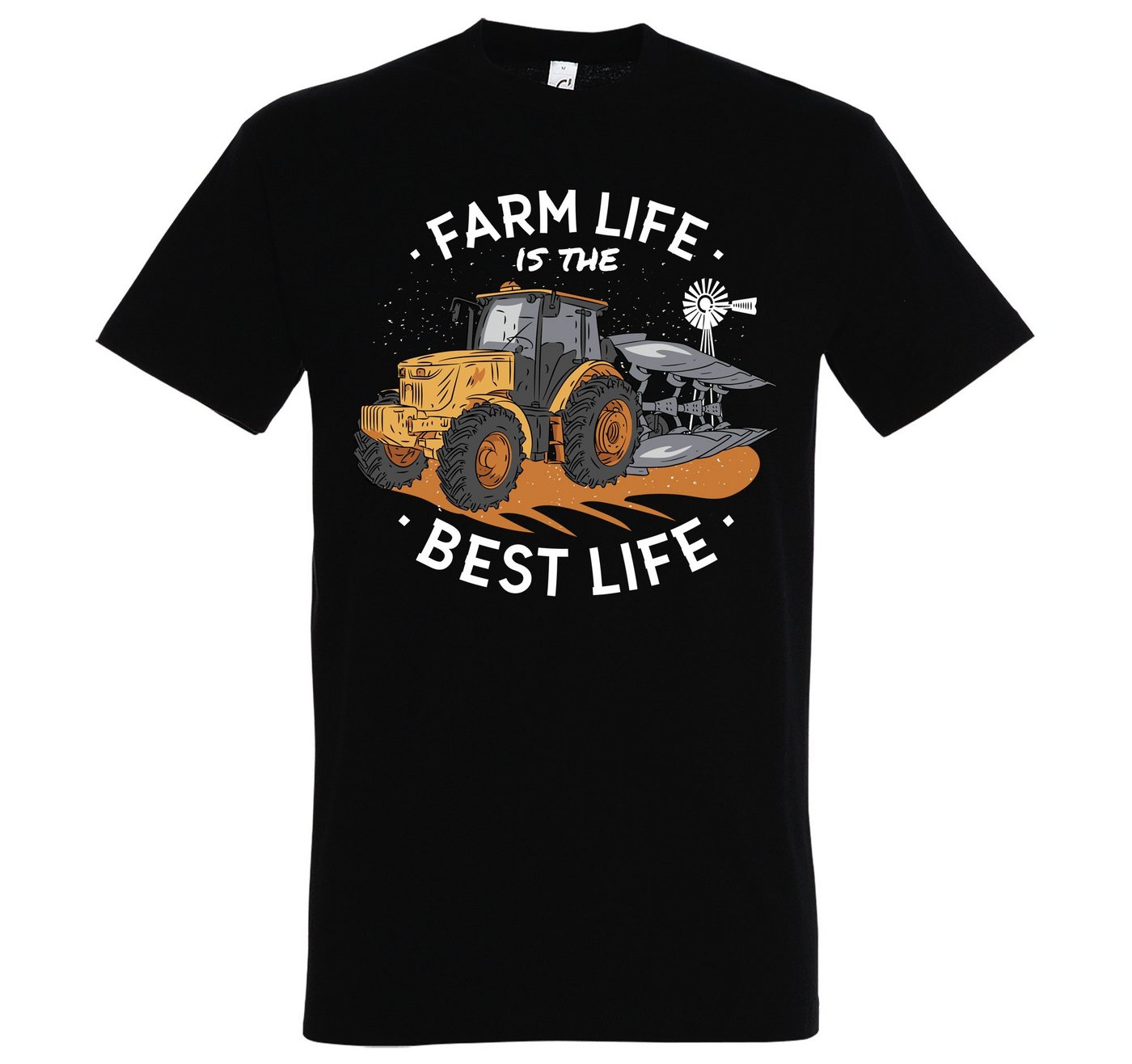 Youth Designz T-Shirt Farm Is The Best Life Herren Shirt mit lustigem Frontprint von Youth Designz