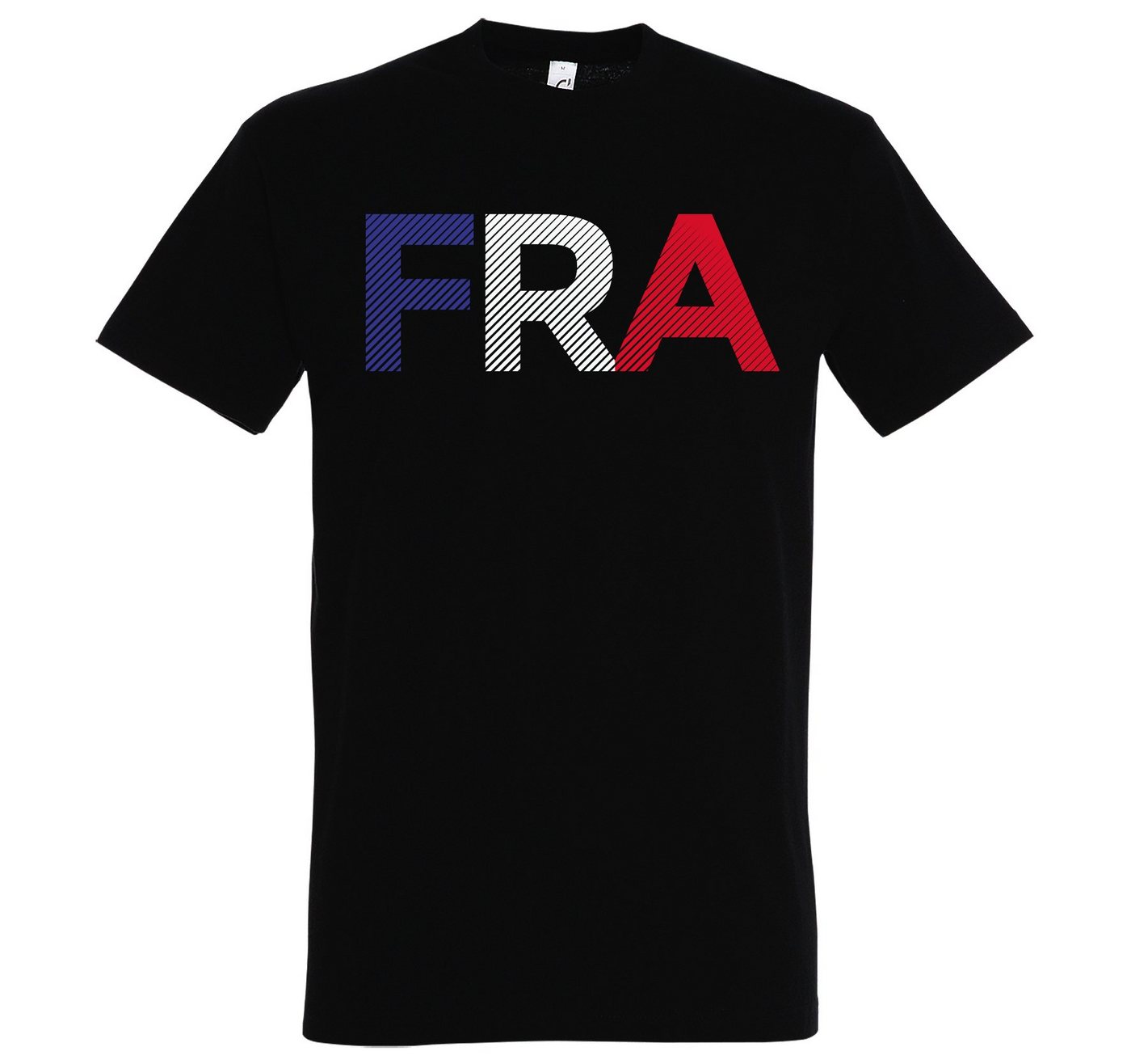 Youth Designz T-Shirt Frankreich Herren T-Shirt im Fußball Look mit Trendigem FRA Frontdruck von Youth Designz