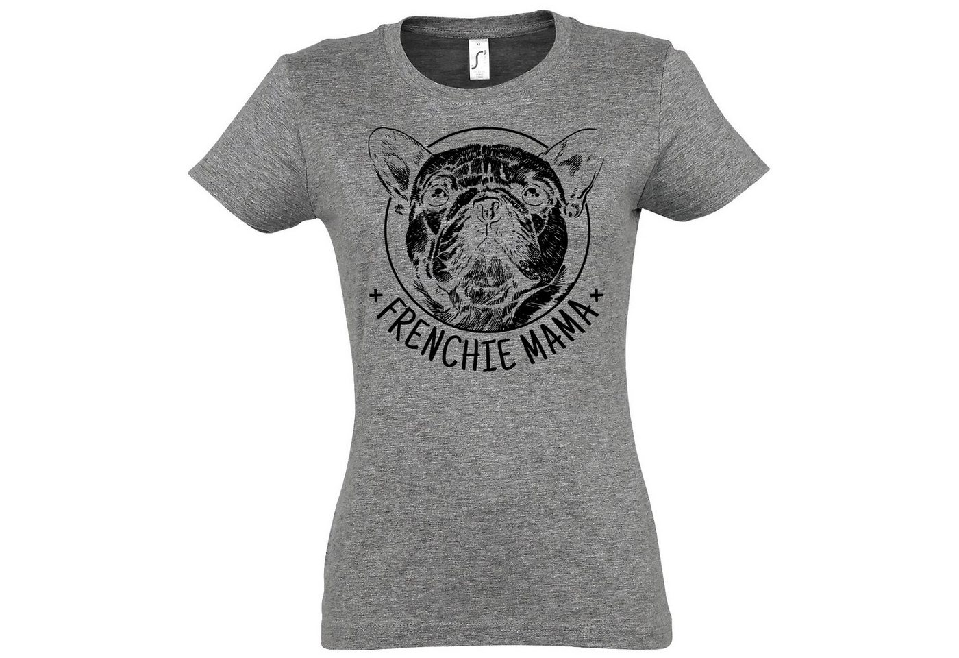 Youth Designz T-Shirt Frenchie Bulldog Mama Damen Shirt Mit modischem Print von Youth Designz