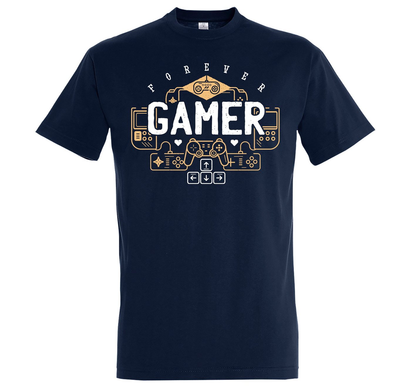 Youth Designz T-Shirt Gamer Forever Herren Shirt mit trendigem Frontprint von Youth Designz