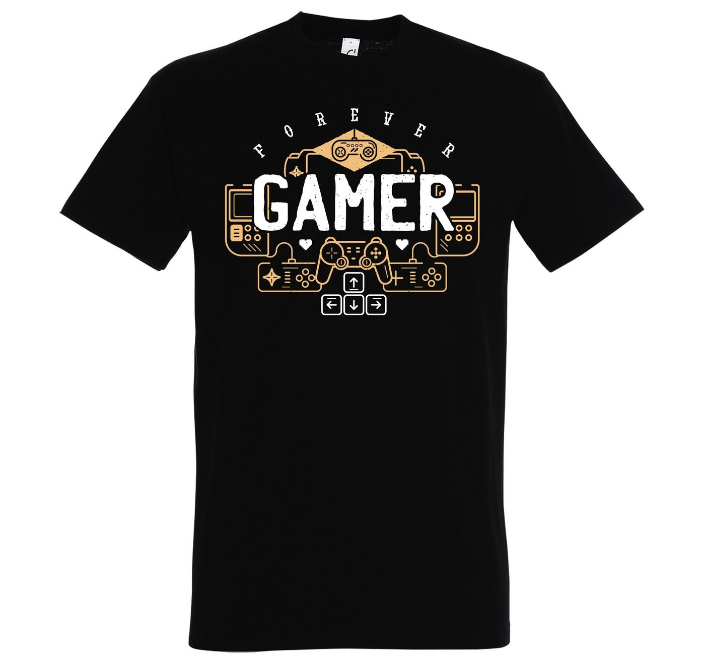 Youth Designz T-Shirt Gamer Forever Herren Shirt mit trendigem Frontprint von Youth Designz