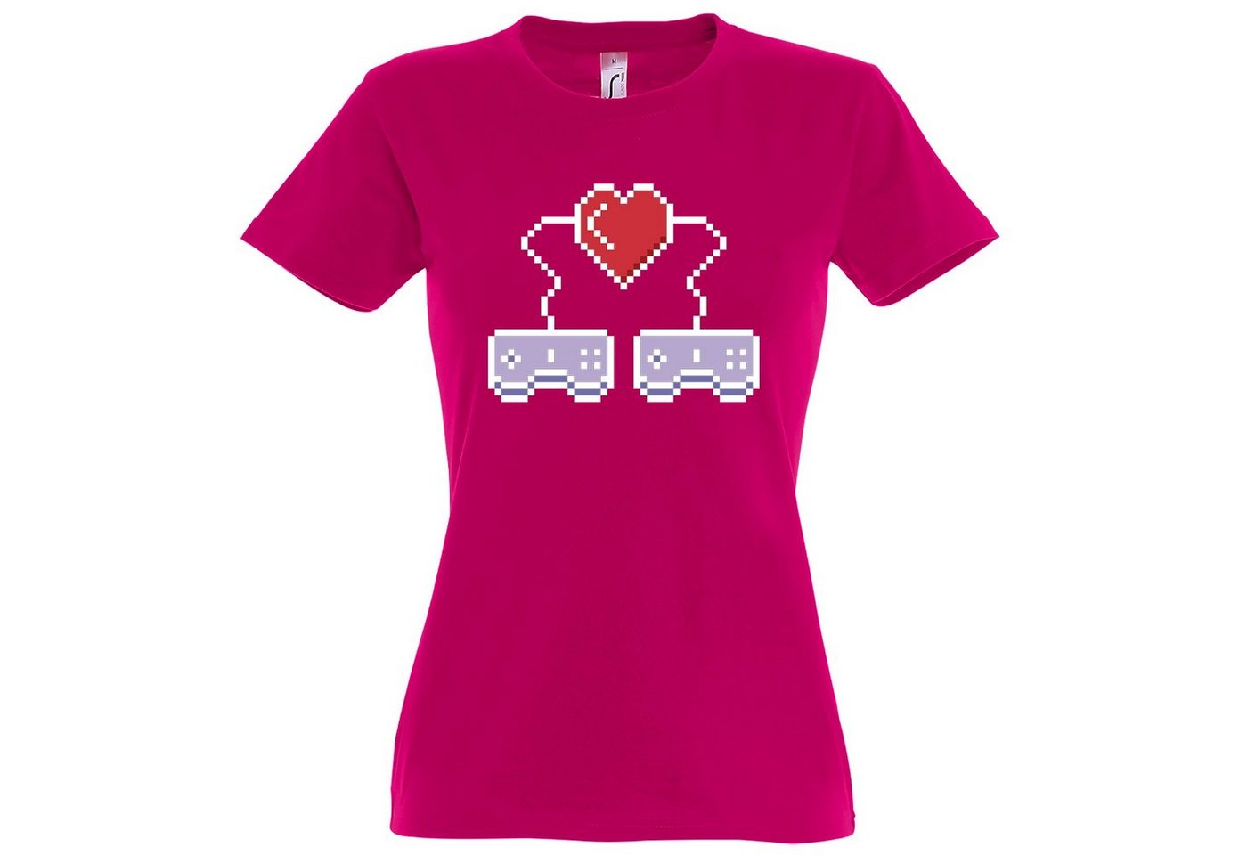 Youth Designz T-Shirt Gamer Love Damen Shirt mit trendigem Frontprint von Youth Designz