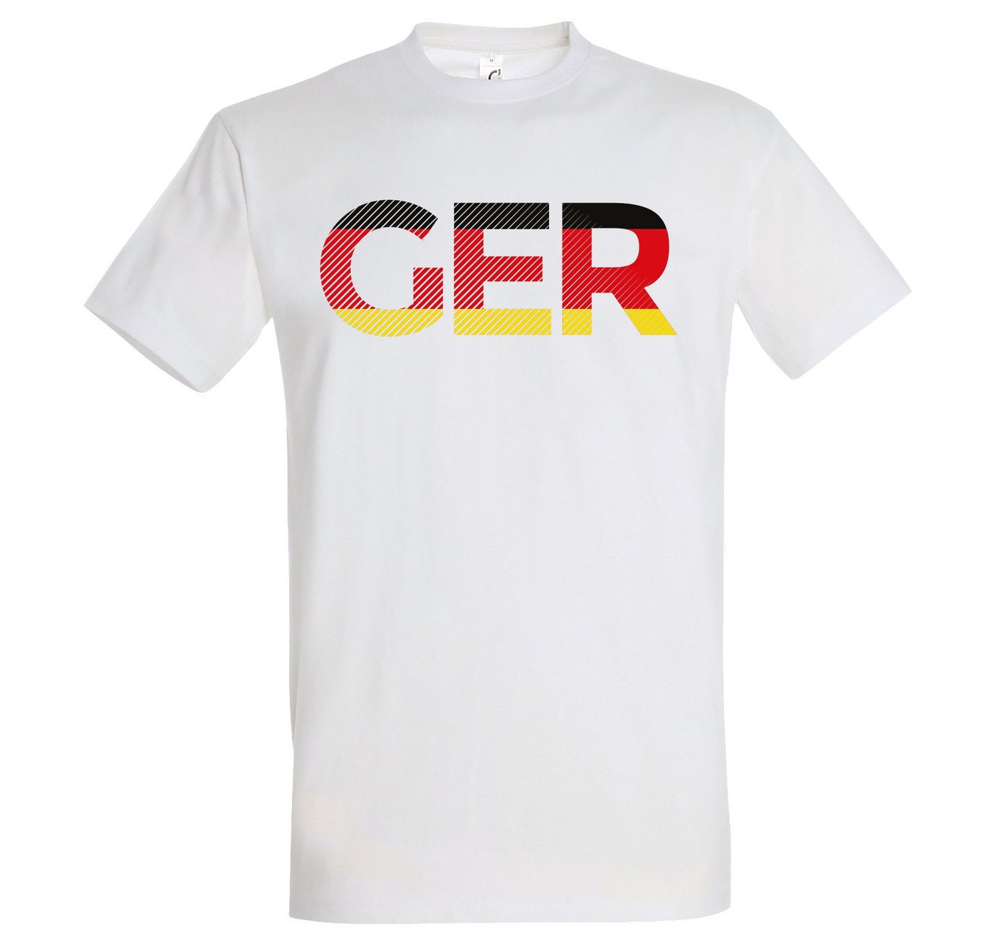 Youth Designz T-Shirt Germany Herren T-Shirt im Fußball Look mit GER Frontprint von Youth Designz