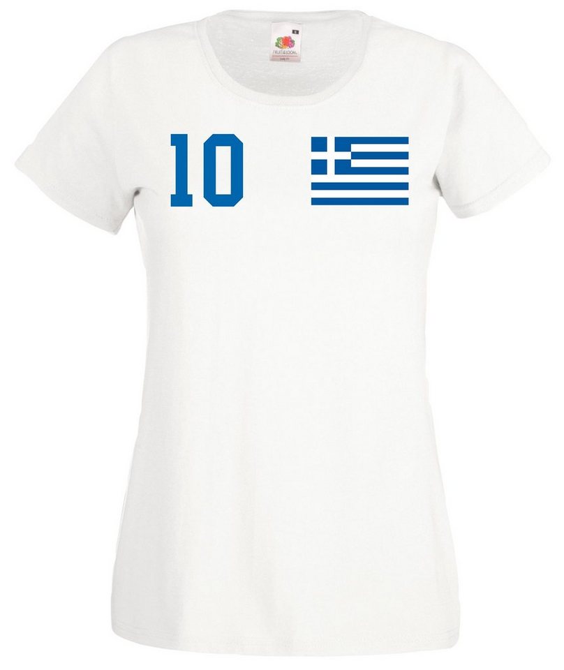 Youth Designz T-Shirt Griechenland Damen T-Shirt mit trendigem Motiv von Youth Designz