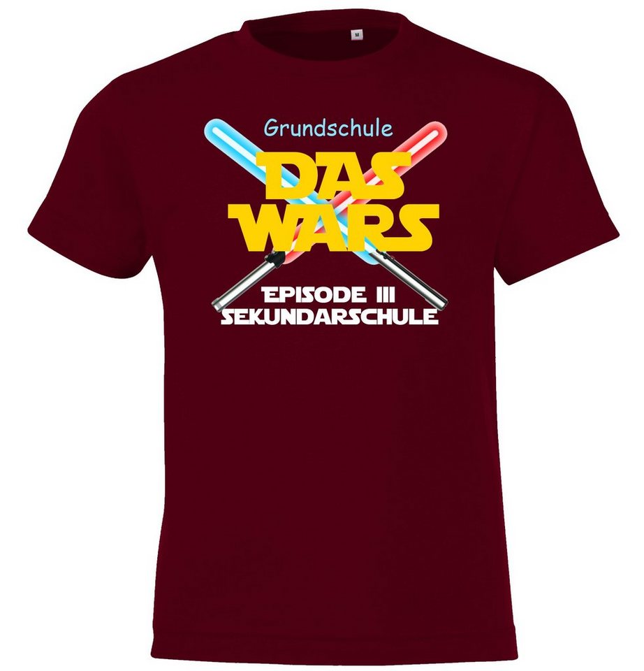 Youth Designz T-Shirt Grundschule Das Wars Kinder Shirt mit lustigem Motiv der Schulzeit von Youth Designz