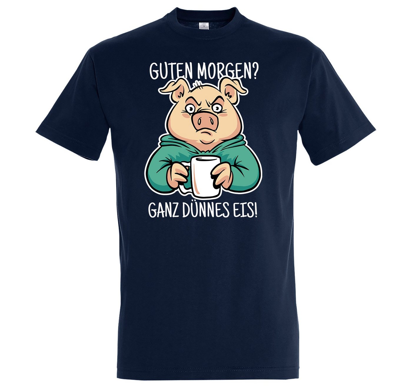 Youth Designz T-Shirt Guten Morgen? Ganz Dünnes Eis!" Herren Shirt mit lustigem Frontprint" von Youth Designz