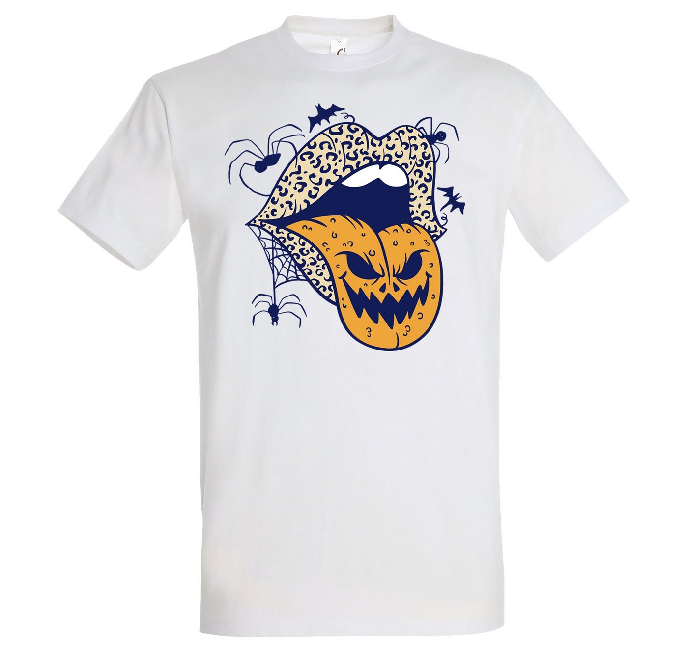 Youth Designz T-Shirt Halloween Lippen Herren T-Shirt Horror Logo im Fun-Look mit trendigem Motiv von Youth Designz