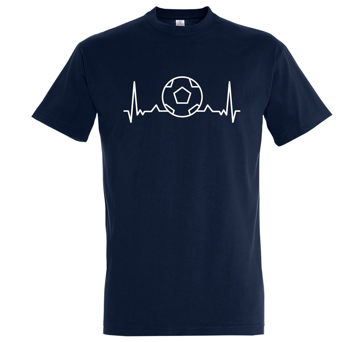 Youth Designz T-Shirt »Heartbeat Fußball Herren Shirt« von Youth Designz