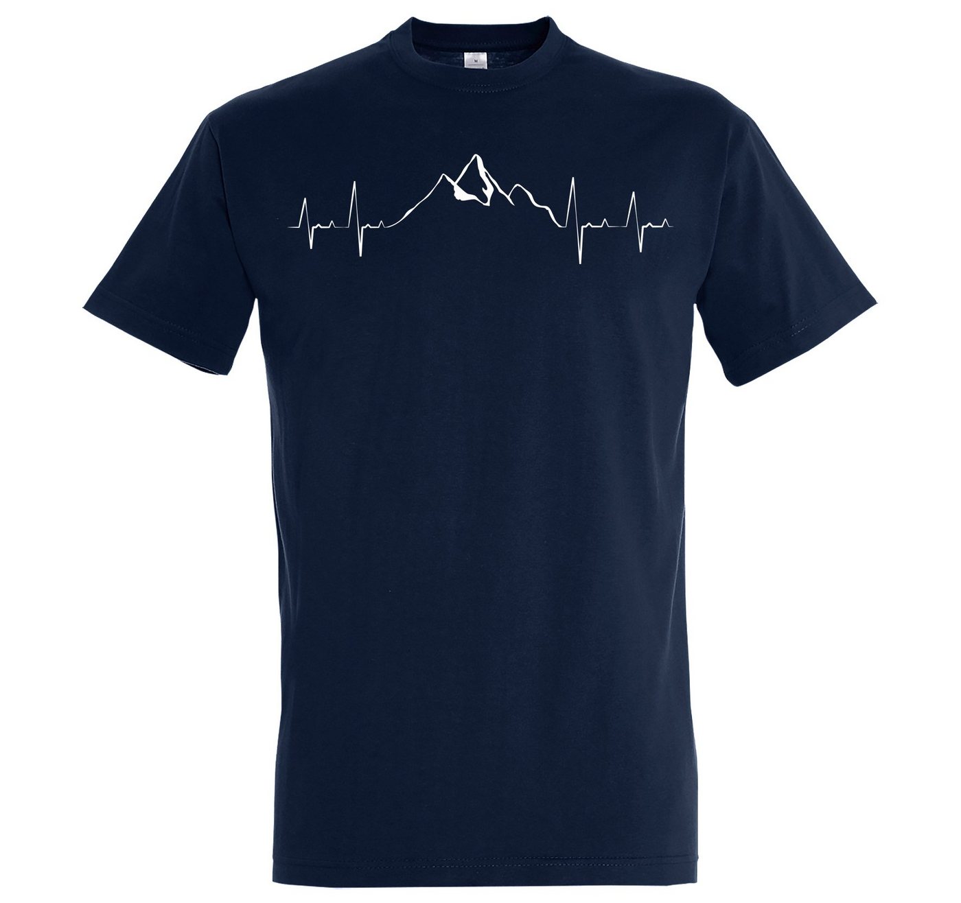 Youth Designz T-Shirt Heartbeat Mountain Herren Shirt mit trendigem Frontprint von Youth Designz