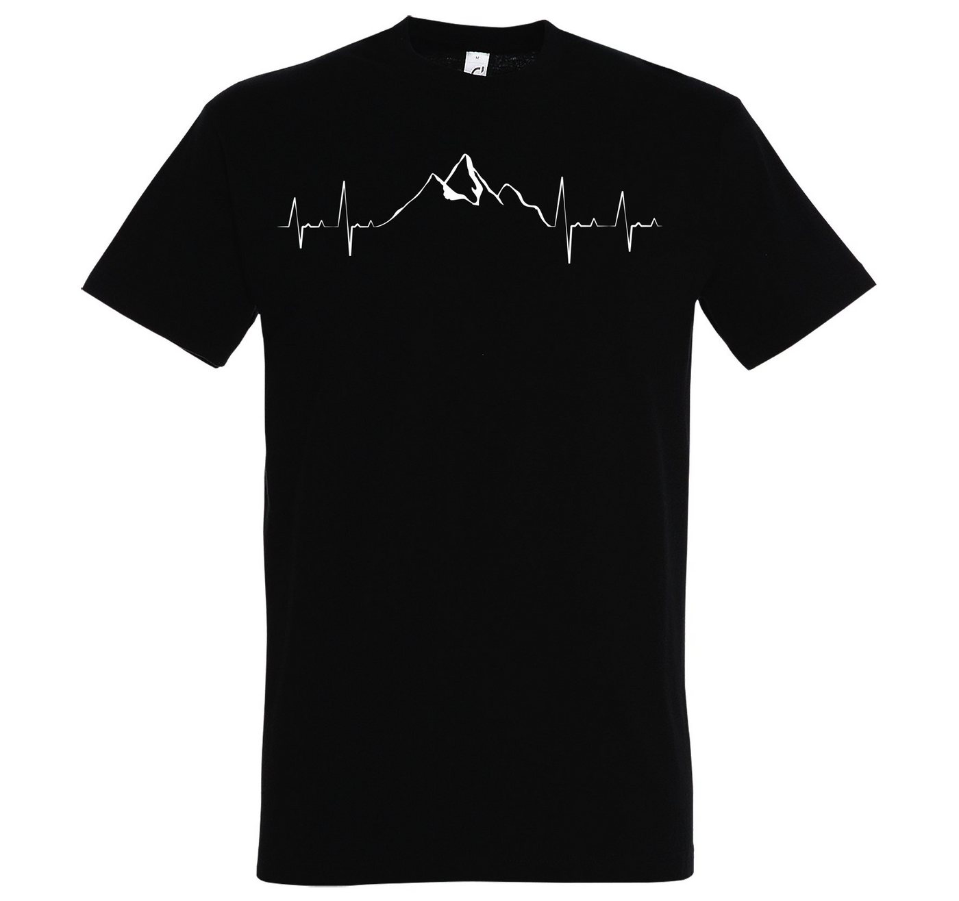 Youth Designz T-Shirt Heartbeat Mountain Herren Shirt mit trendigem Frontprint von Youth Designz