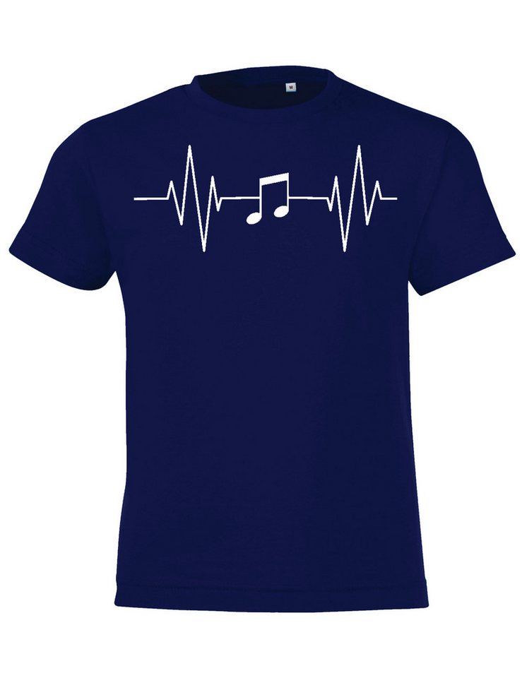 Youth Designz T-Shirt Heartbeat Musik Kinder T-Shirt mit trendigem Frontprint von Youth Designz
