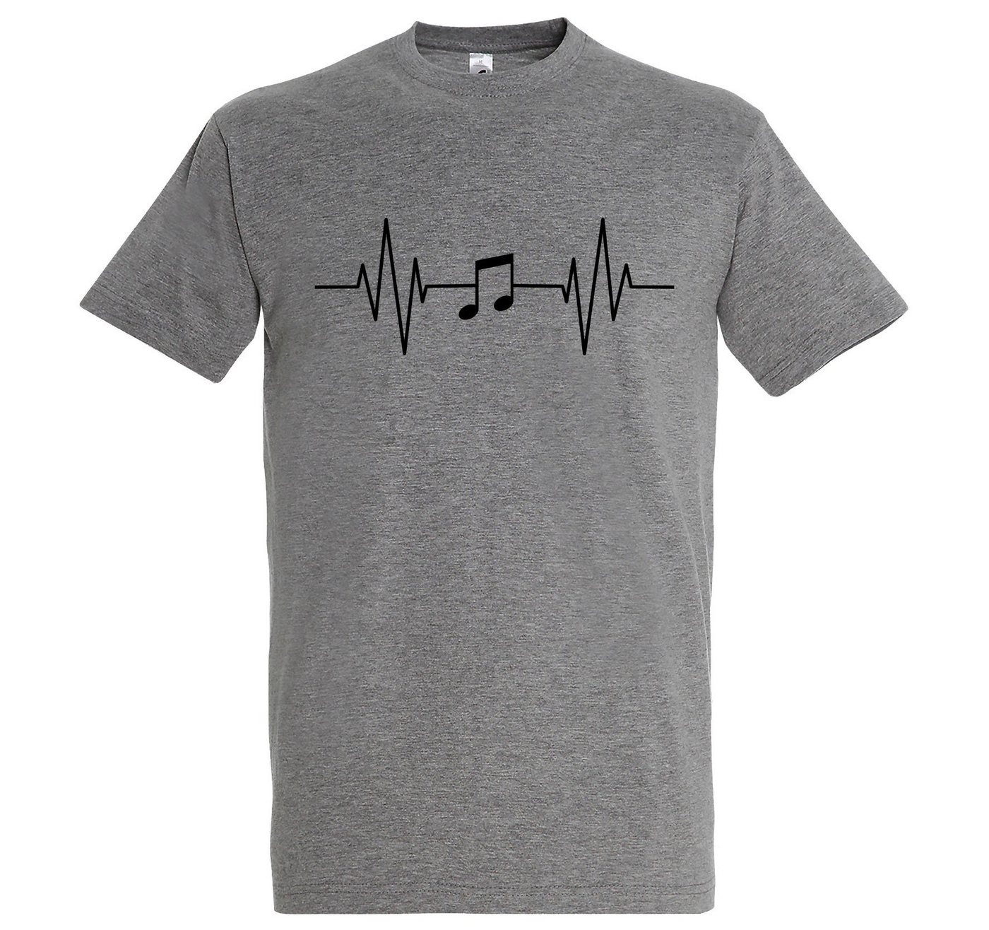 Youth Designz T-Shirt Heartbeat Musik Note Herren Shirt mit Music Frontprint von Youth Designz