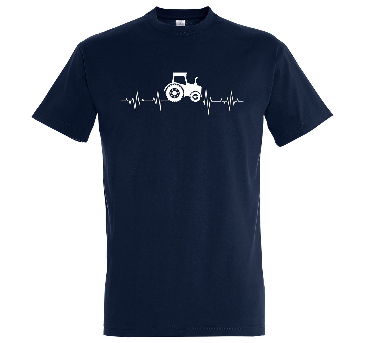 Youth Designz T-Shirt Heartbeat Traktor Herren Shirt mit trendigem Frontprint von Youth Designz