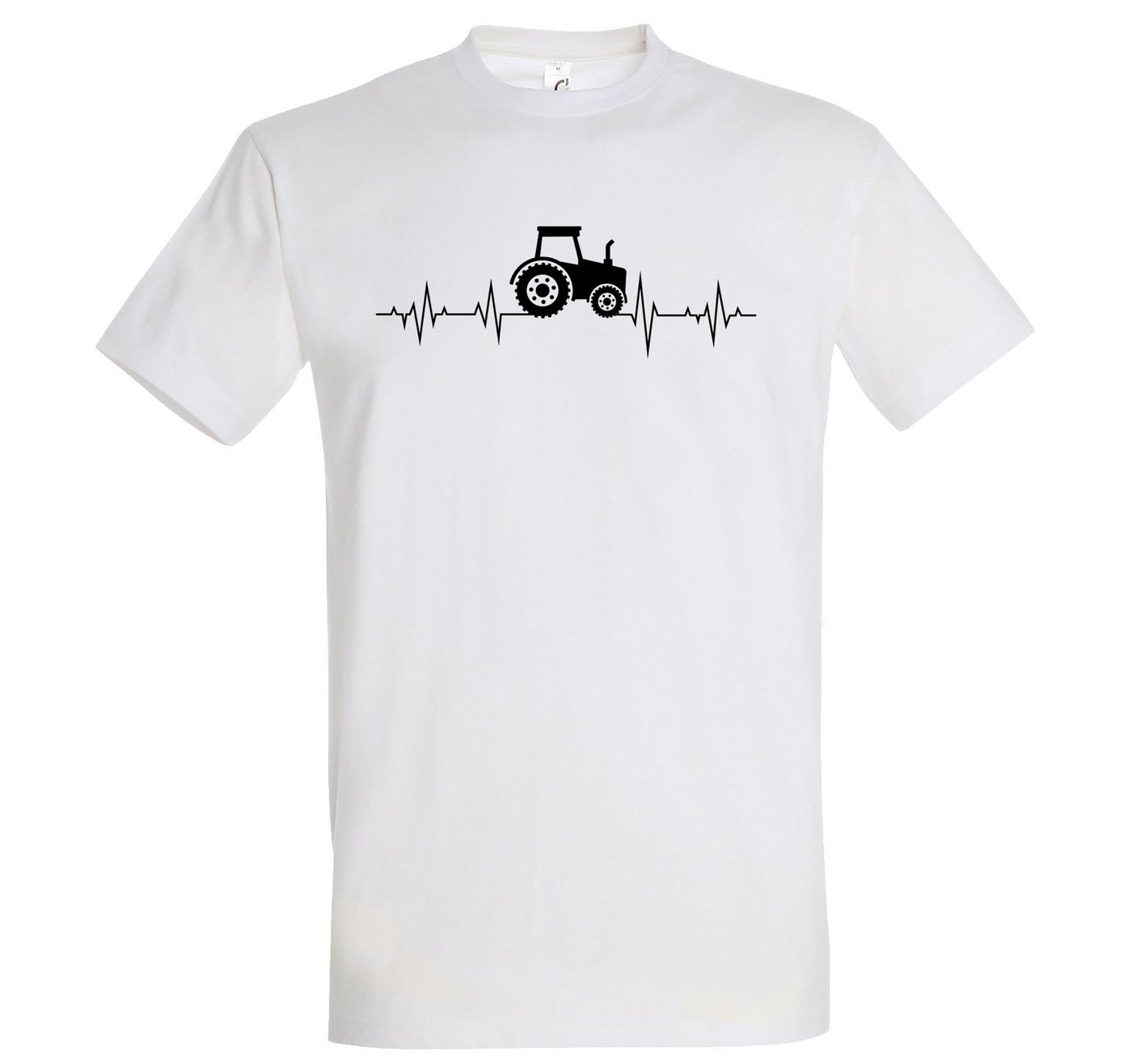 Youth Designz T-Shirt Heartbeat Traktor Herren Shirt mit trendigem Frontprint von Youth Designz