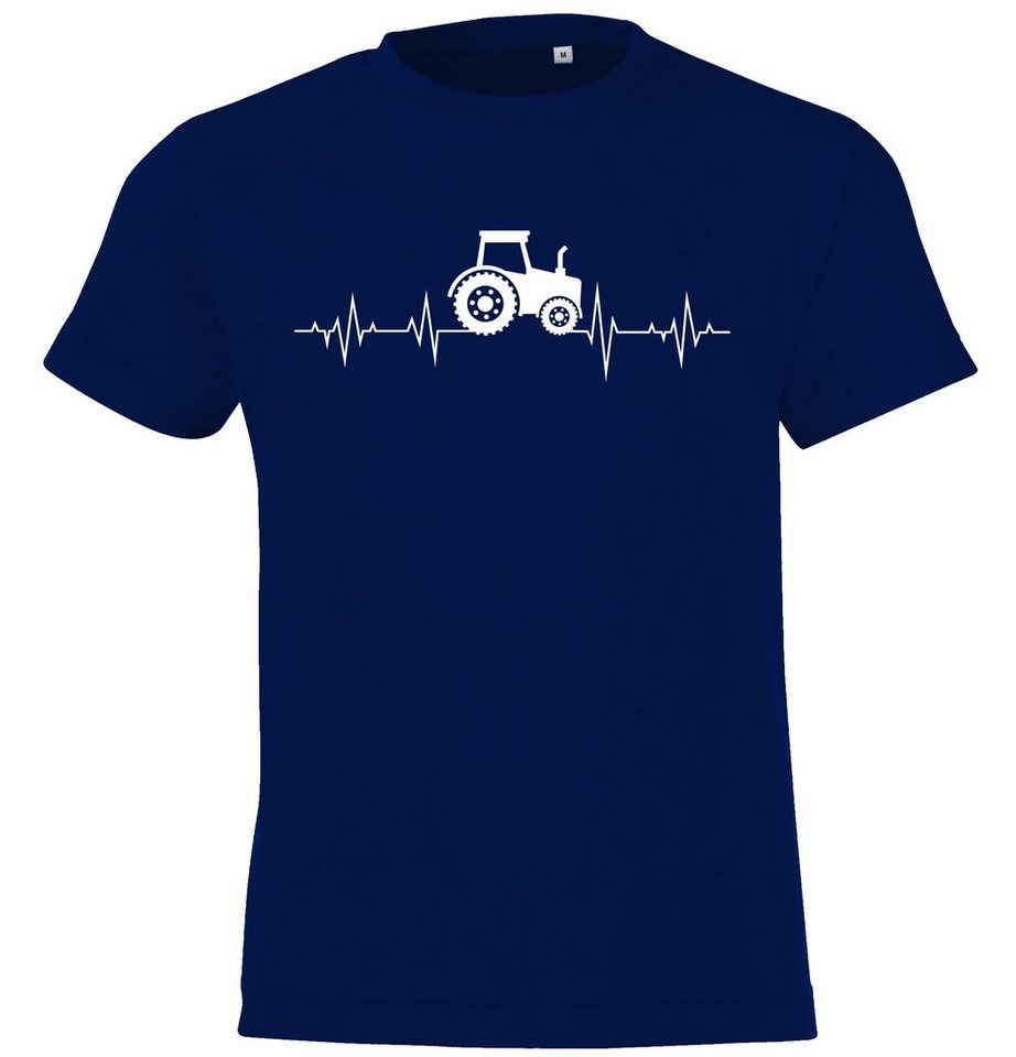 Youth Designz T-Shirt Heartbeat Traktor Kinder Shirt mit trendigem Frontprint von Youth Designz