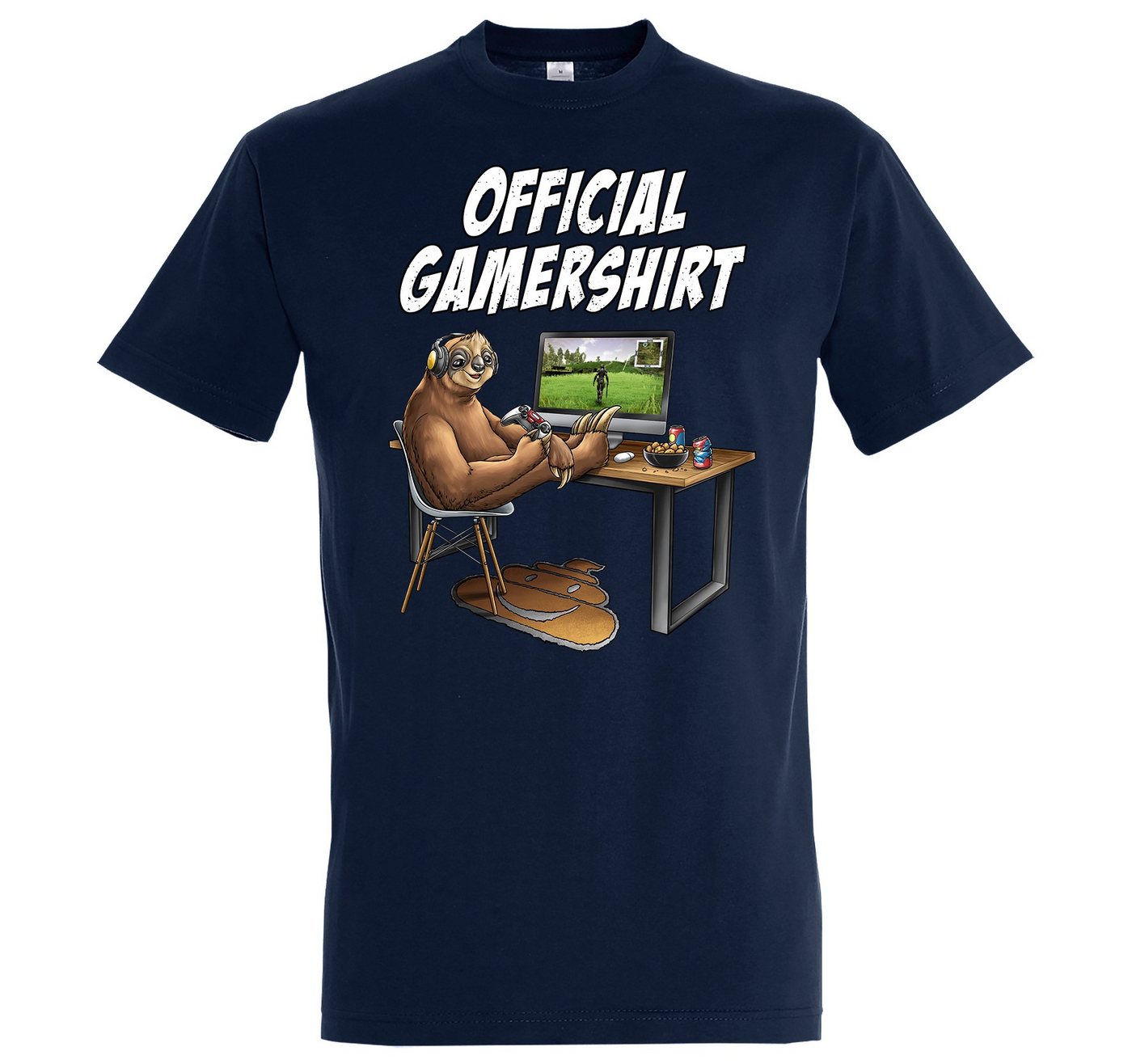 Youth Designz T-Shirt Herren Official Gamershirt mit lustigem Gaming Frontprint von Youth Designz