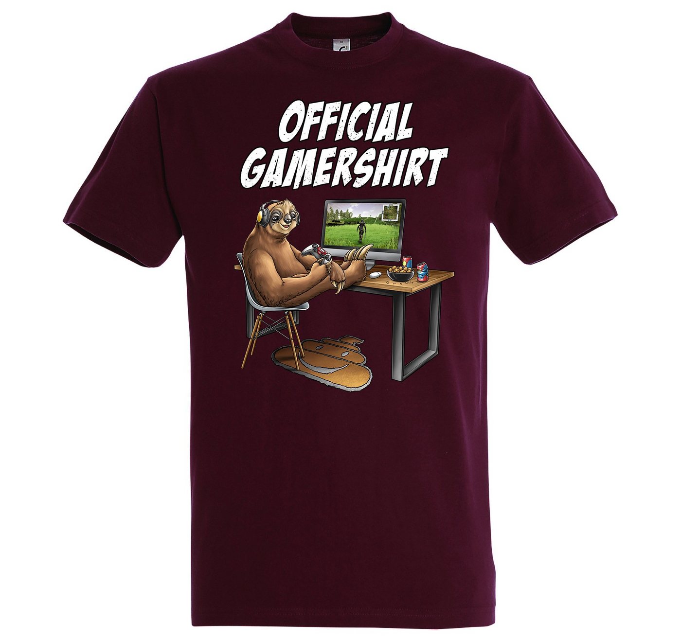 Youth Designz T-Shirt Herren Official Gamershirt mit lustigem Gaming Frontprint von Youth Designz