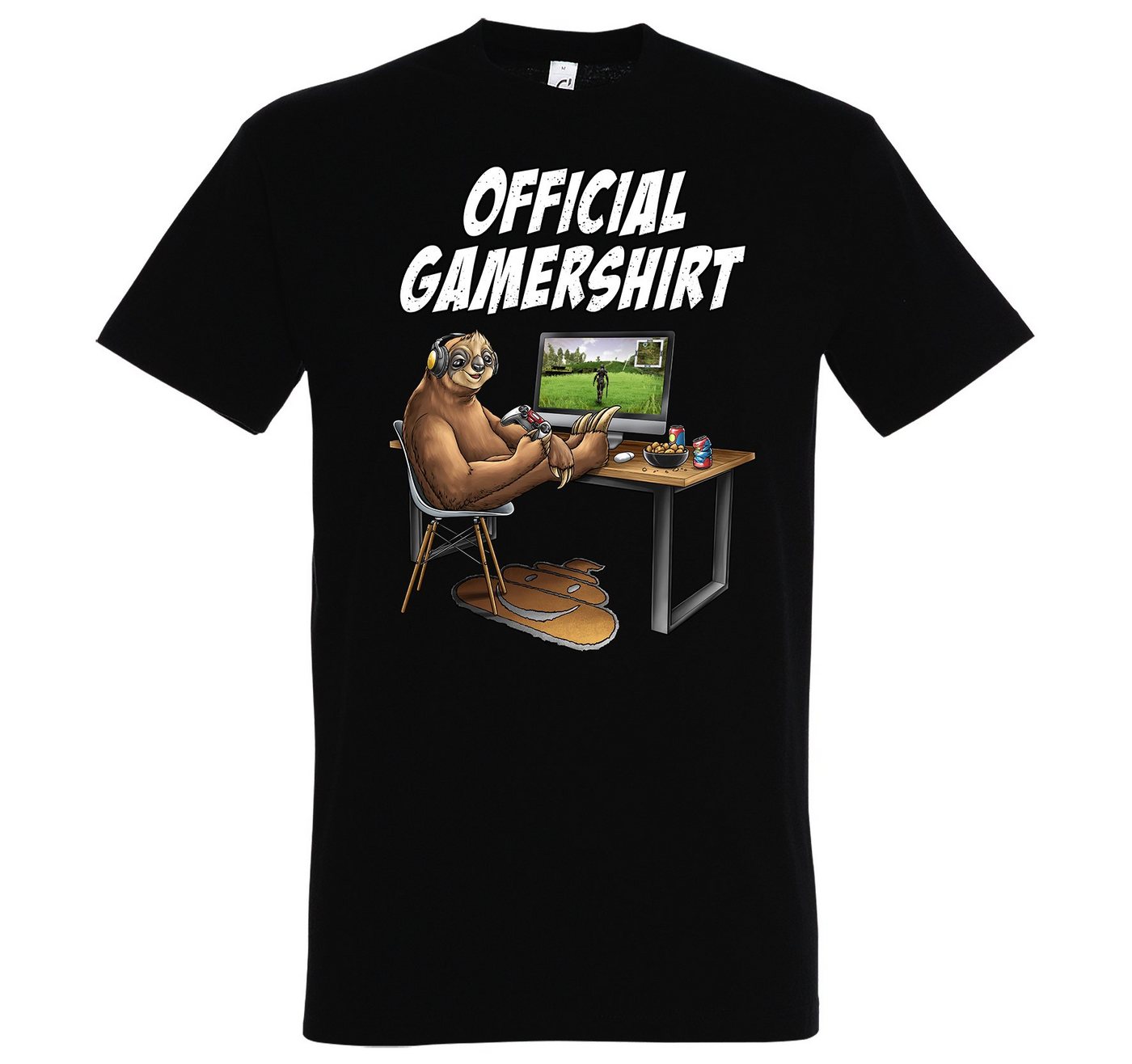 Youth Designz T-Shirt Herren Official Gamershirt mit lustigem Gaming Frontprint von Youth Designz