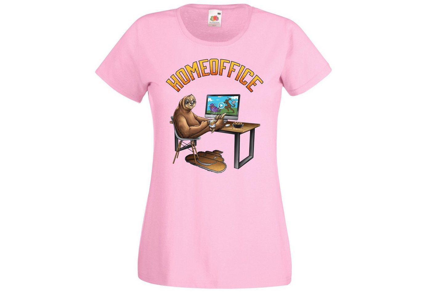 Youth Designz T-Shirt Homeoffice Damen T-Shirt mit lustigem Fun Print Youth Designz T-Shirt Homeoffice Damen T-Shirt mit lustigem Fun Print von Youth Designz