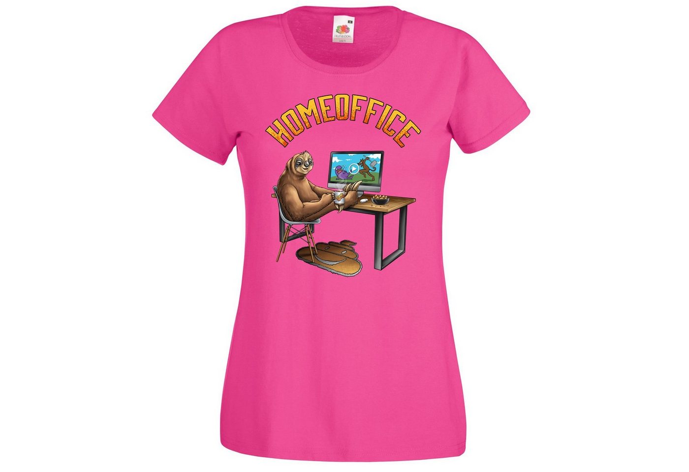 Youth Designz T-Shirt Homeoffice Damen T-Shirt mit lustigem Fun Print Youth Designz T-Shirt Homeoffice Damen T-Shirt mit lustigem Fun Print von Youth Designz