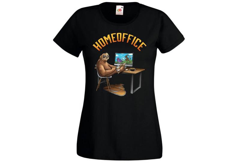 Youth Designz T-Shirt Homeoffice Damen T-Shirt mit lustigem Fun Print von Youth Designz
