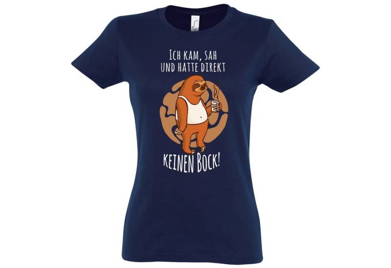 Youth Designz T-Shirt ICH KAM SAH UND HATTE DIREKT KEINEN BOCK! Damen Shirt Mit modischem Print von Youth Designz