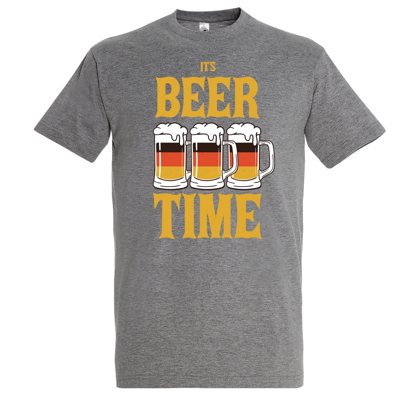 Youth Designz T-Shirt IT'S BEER TIME Herren T-Shirt mit Trendigem Frontdruck von Youth Designz